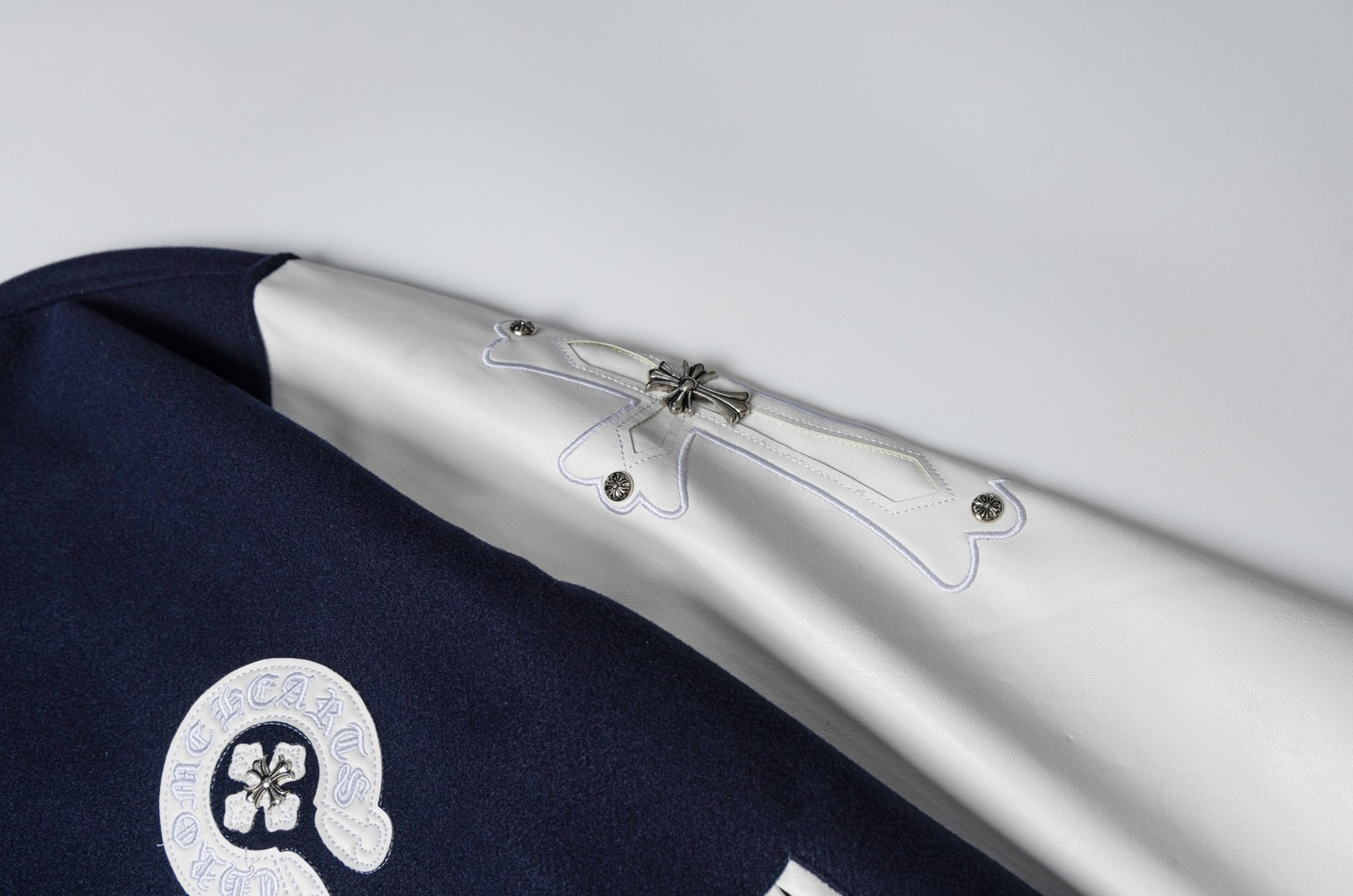 Chrome Hearts Luxury Bomber Jacket | Black & White Oversize Edition