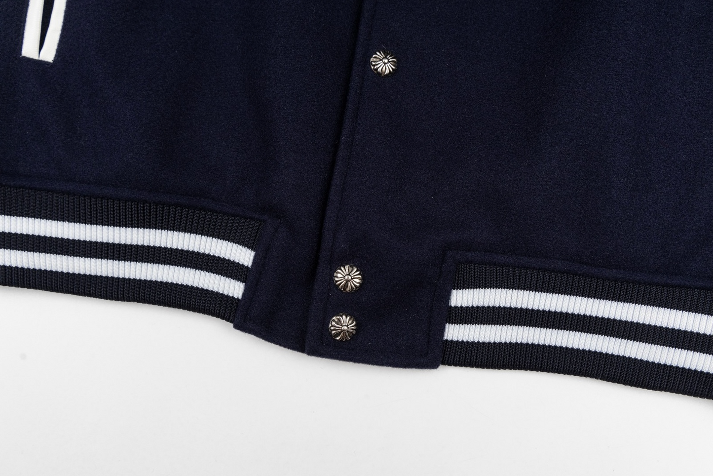 Chrome Hearts Luxury Bomber Jacket | Black & White Oversize Edition