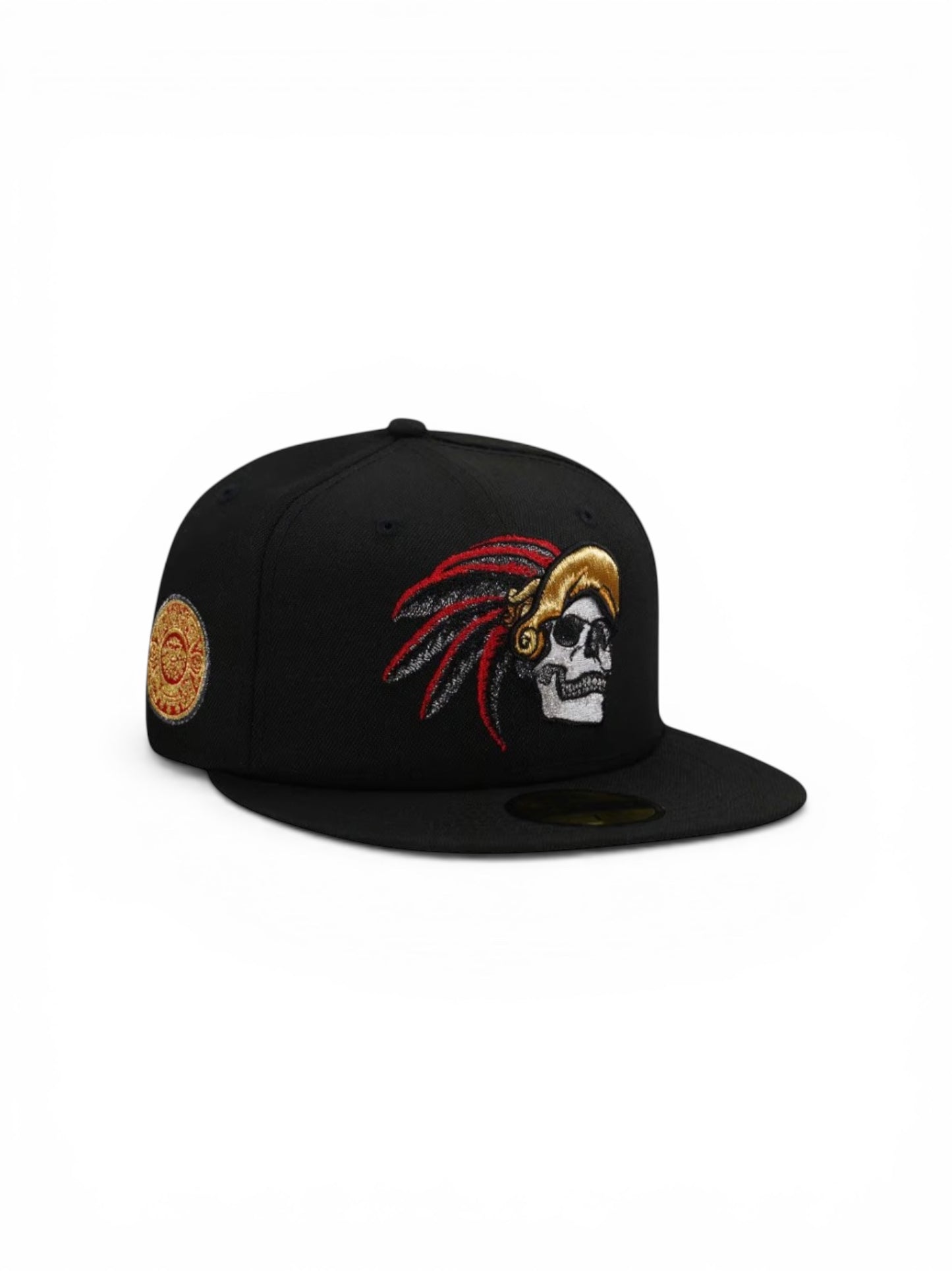 New Era New Era Aztec Skull Warrior Black Metallic Prime Edition 59Fifty Fitted Gorra