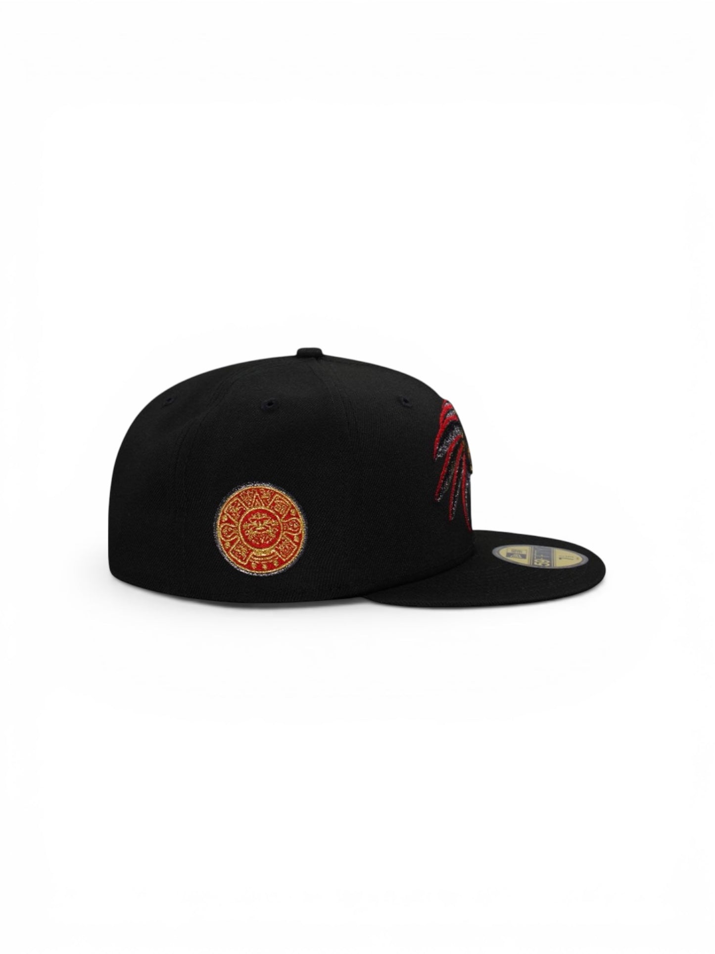 New Era New Era Aztec Skull Warrior Black Metallic Prime Edition 59Fifty Fitted Gorra