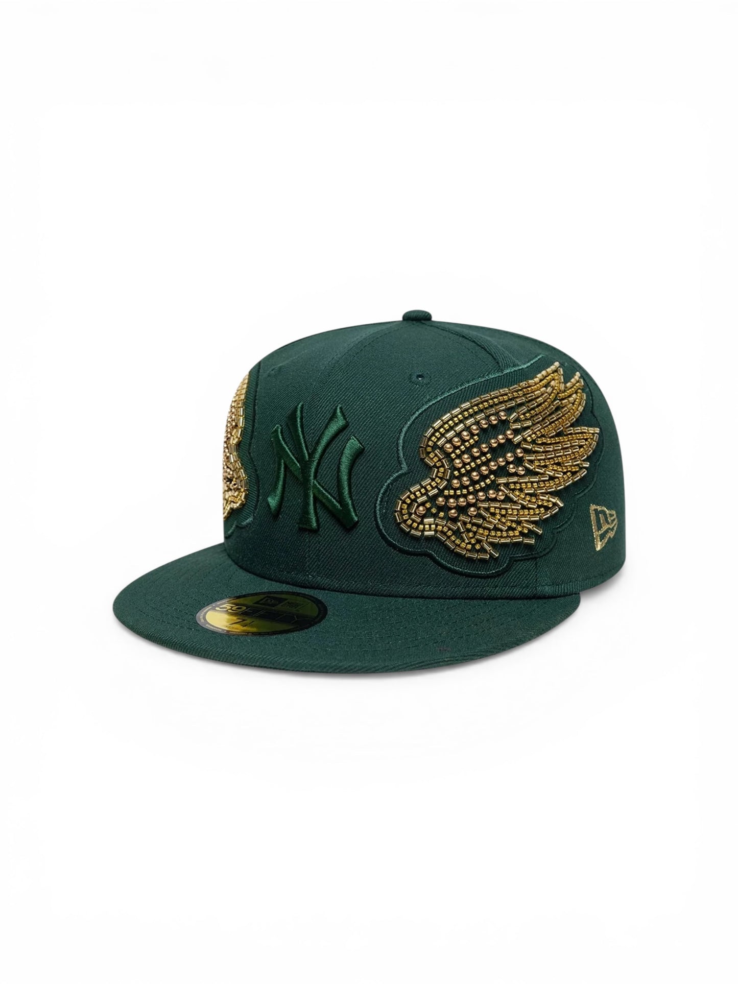 MLB Beaded Wings New York Yankees 59FIFTY Fitted Dark Green Cap