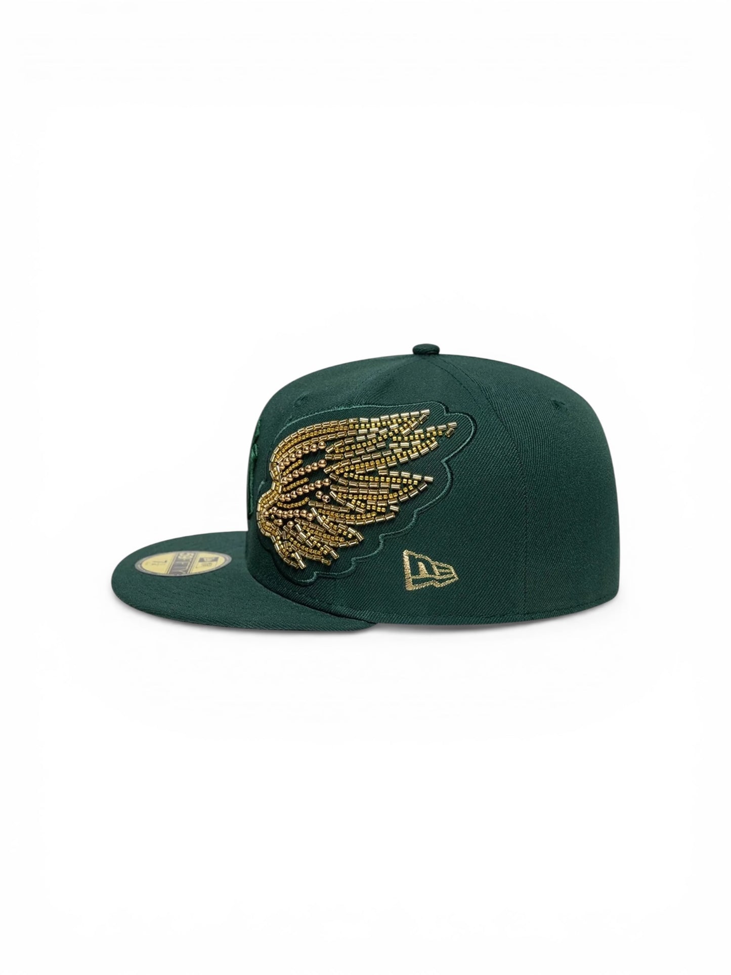 MLB Beaded Wings New York Yankees 59FIFTY Fitted Dark Green Cap