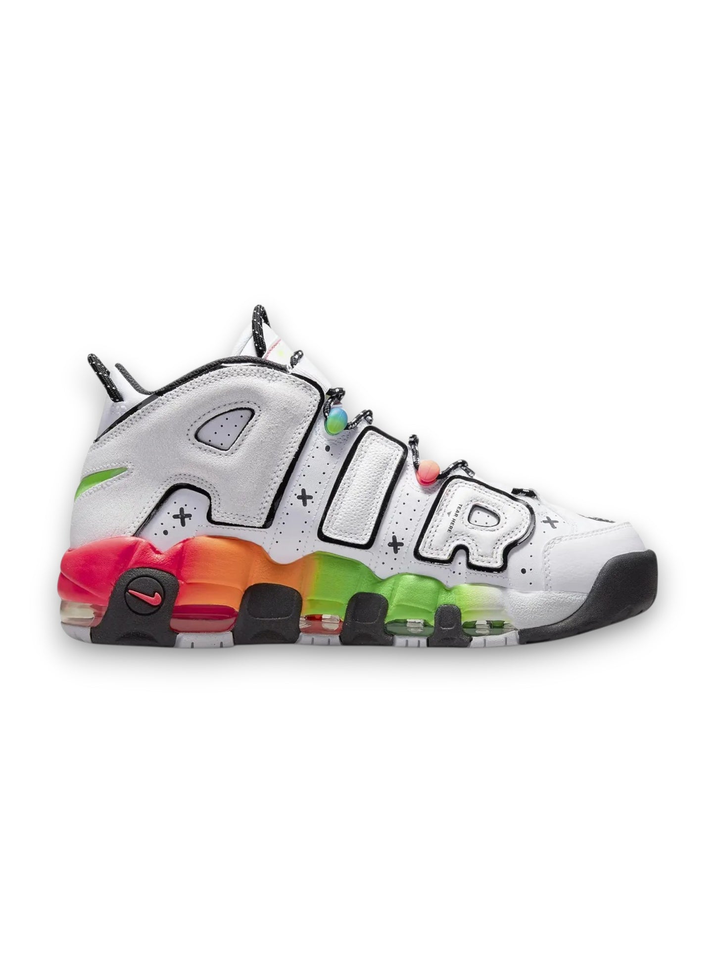 Nike Air More Uptempo Ghost Urbano Blanco/Tricolor