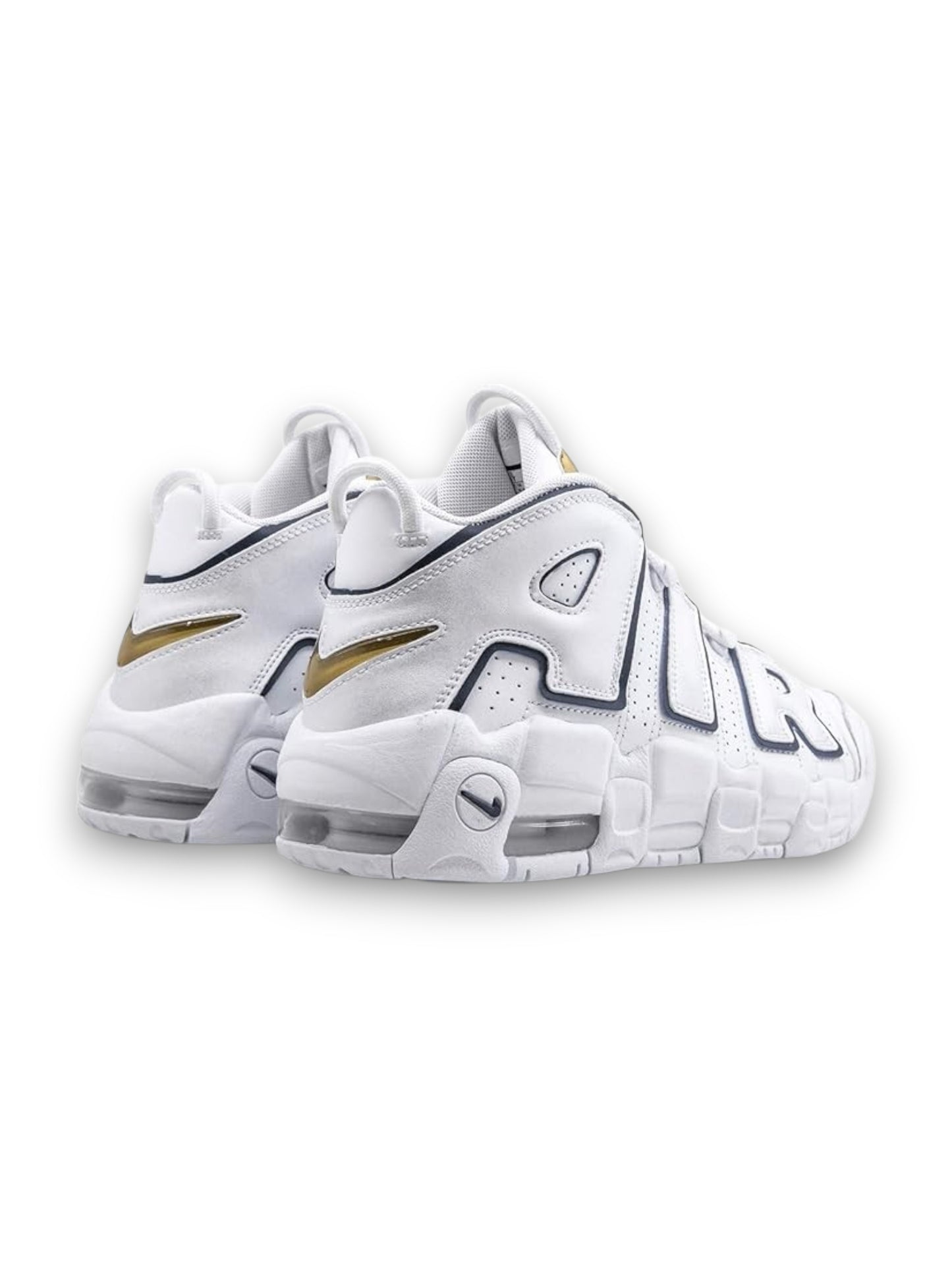 Nike Air More Uptempo GS Blanco/Dorado