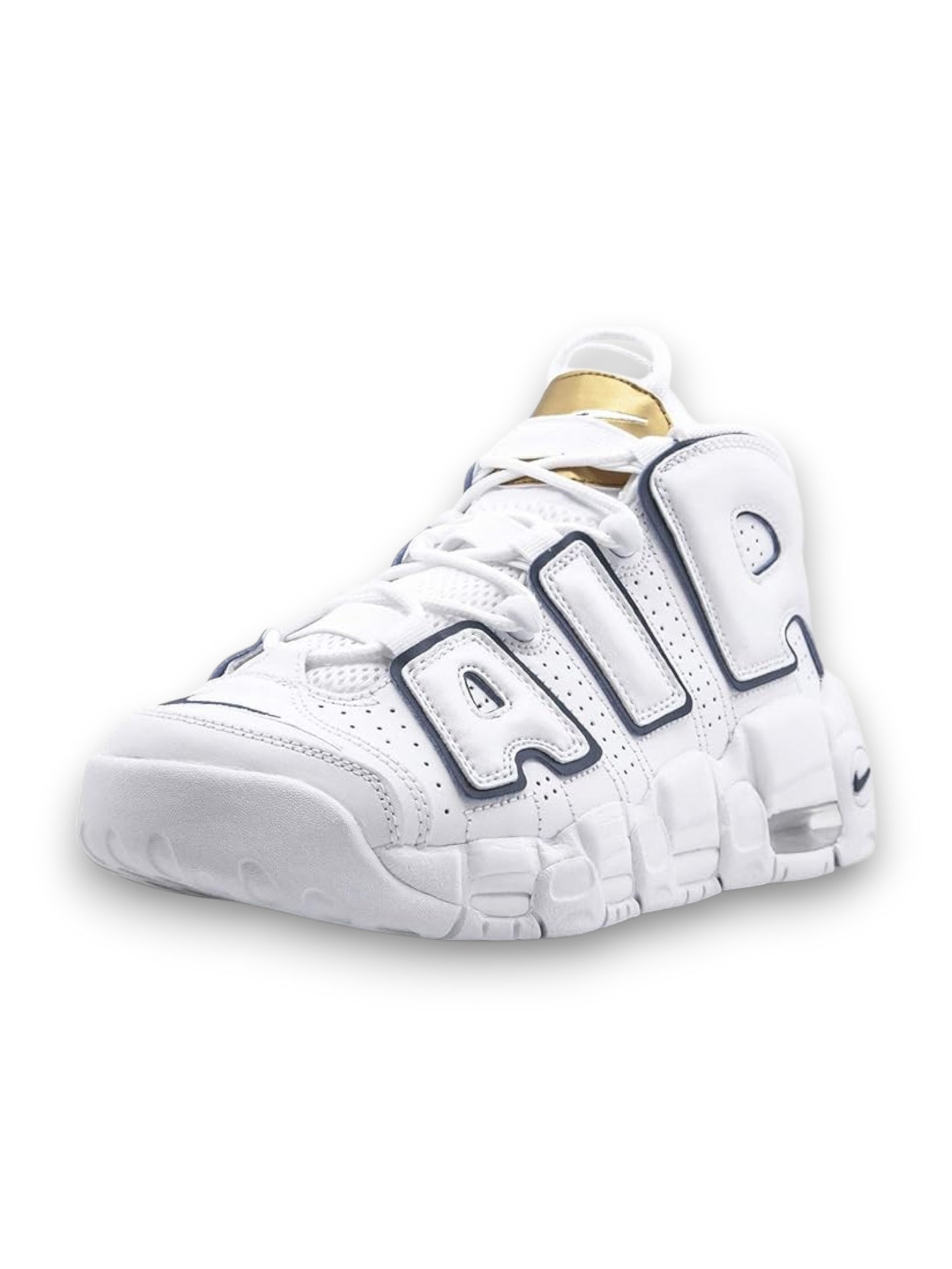 Nike Air More Uptempo GS Blanco/Dorado