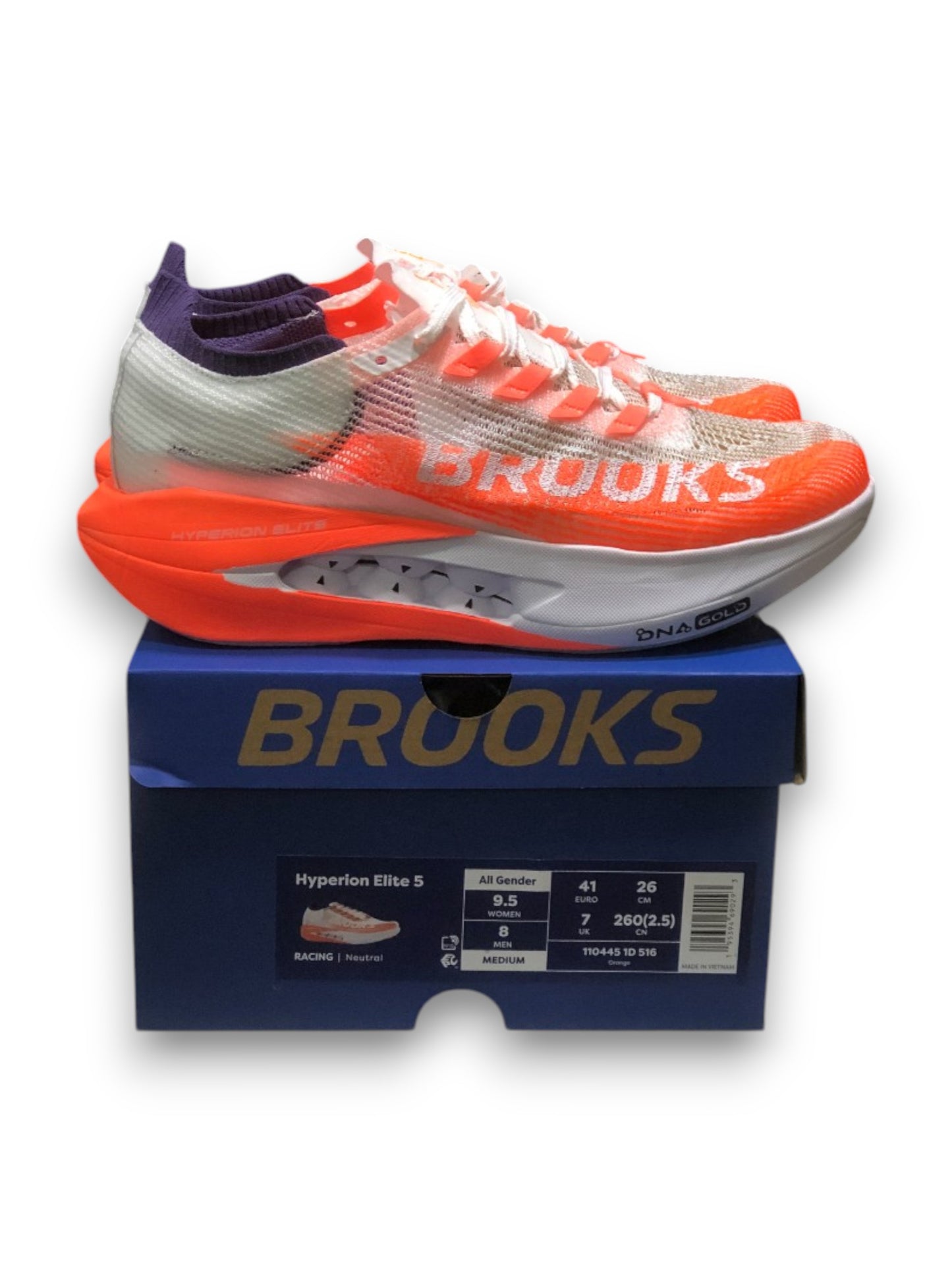 Brooks Hyperion Elite 5 Naranja Metálico